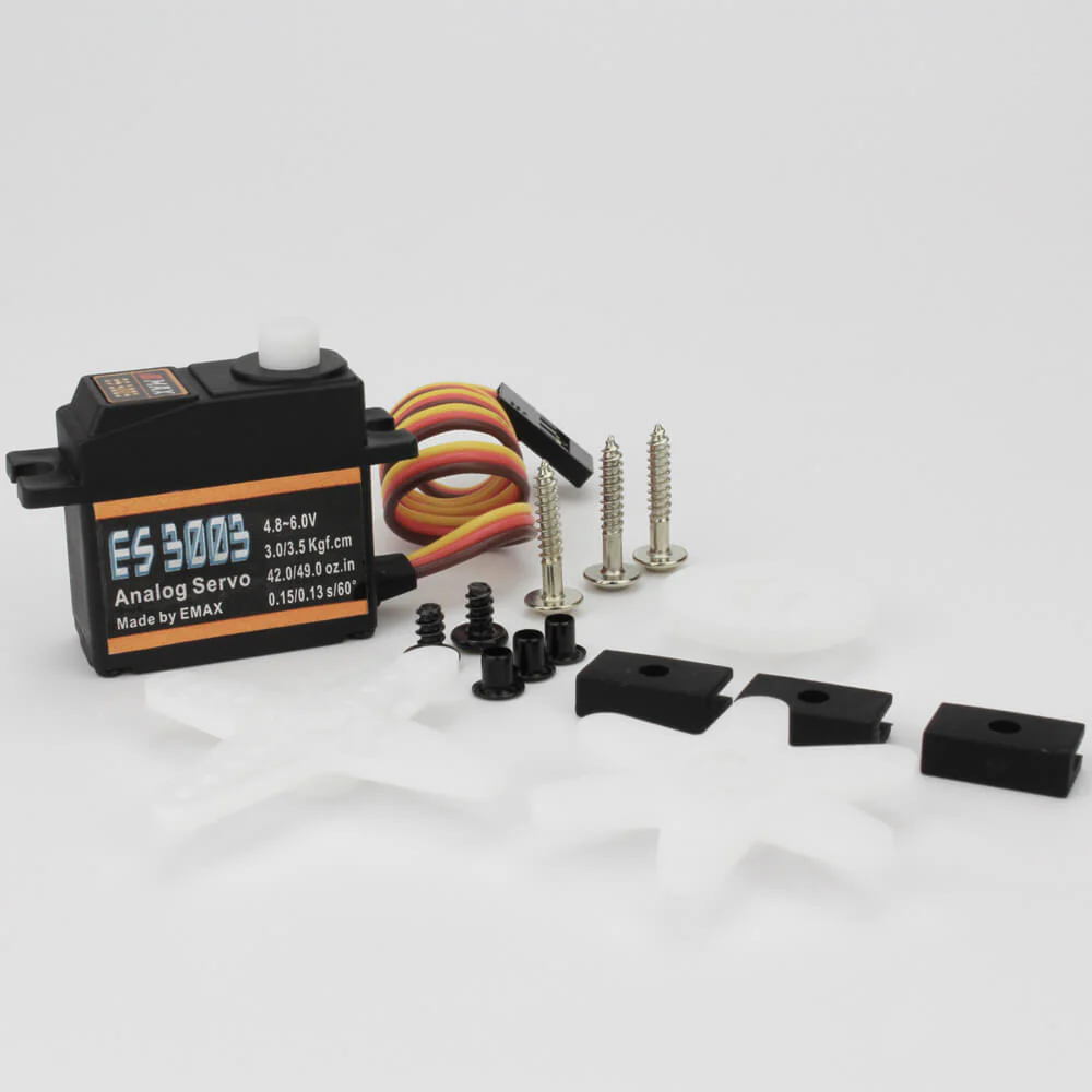 EMAX ES3003 17g 3.5kg 0.13sec 23T Plastic Gear Analog Servo For RC Airplane - Image 4