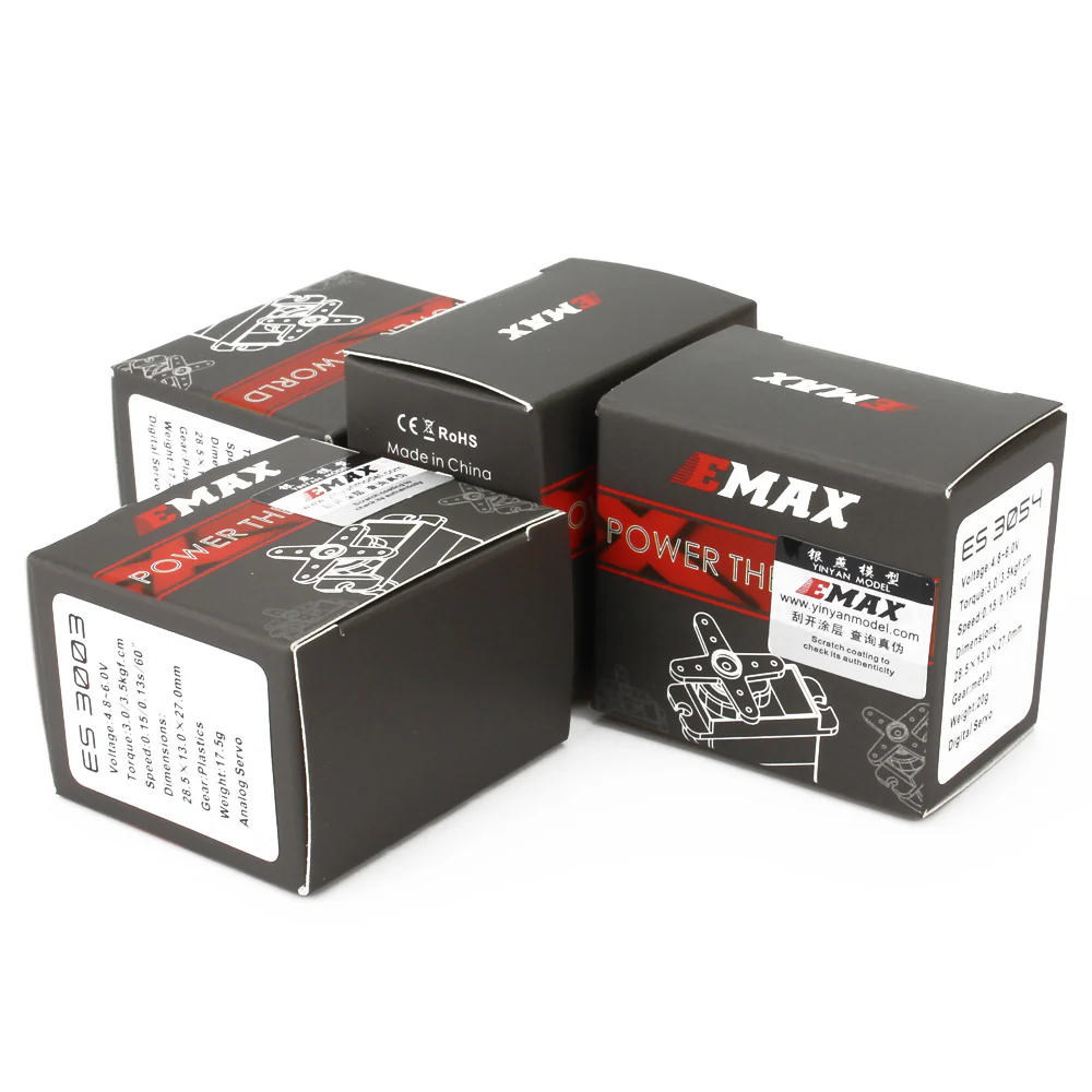 EMAX ES3004 17g 3.5kg 0.13sec 23T Metal Gear Analog Servo For RC Airplane ES3104 upgrade - Image 3