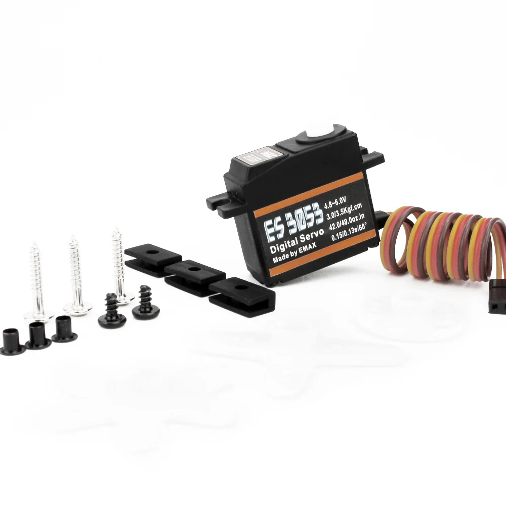 Emax ES3053 17g 3.5kg 0.13sec 23T Plastic Gear Digital Servo For RC Airplane ES3153 upgrade - Image 6