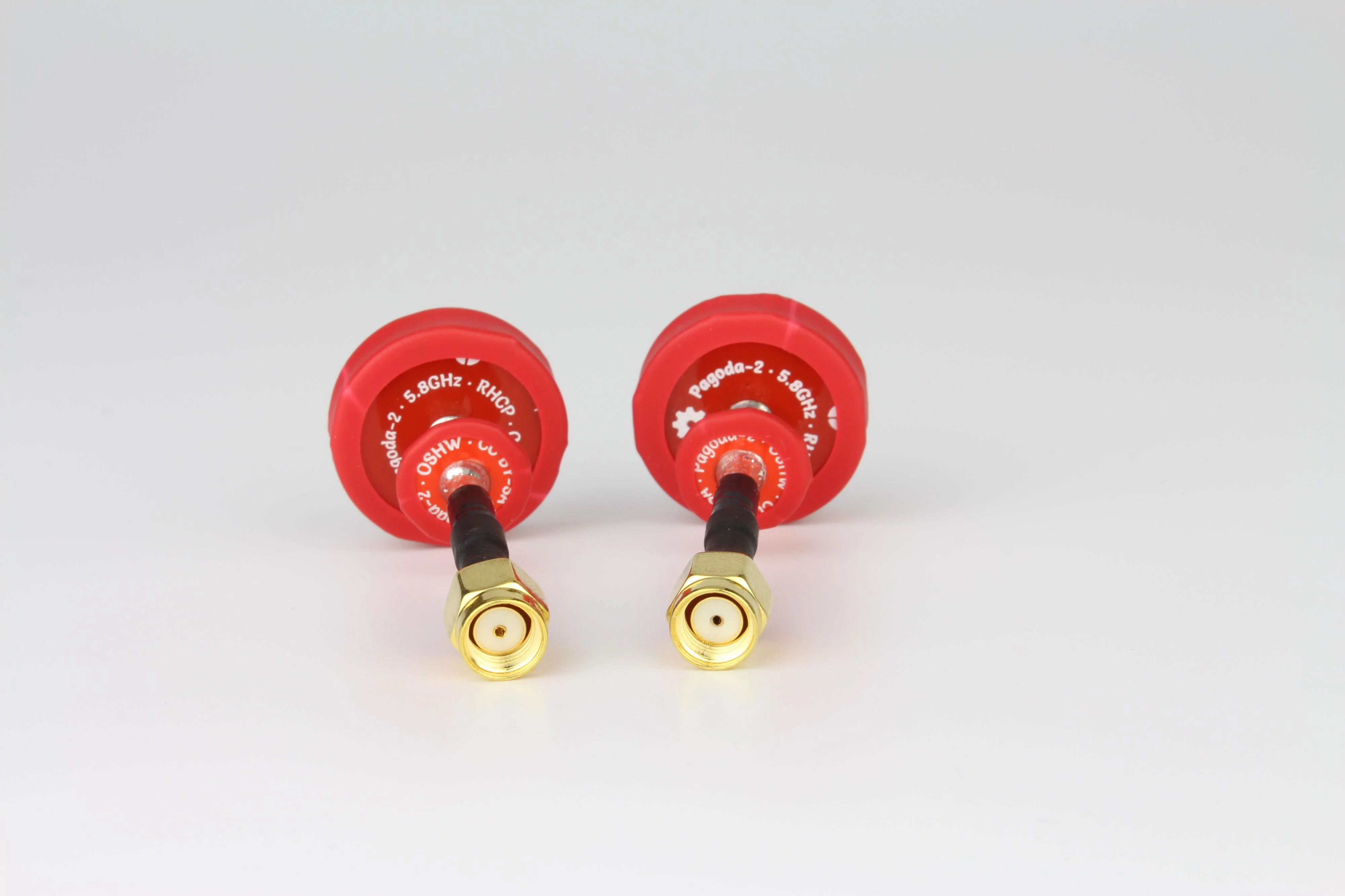 ★EMAX Pagoda 2 Antenna 5.8G 80mm 8cm RHCP Red Omnidirectional Omni FPV Flat Panel SMA(2pcs) - Image 4