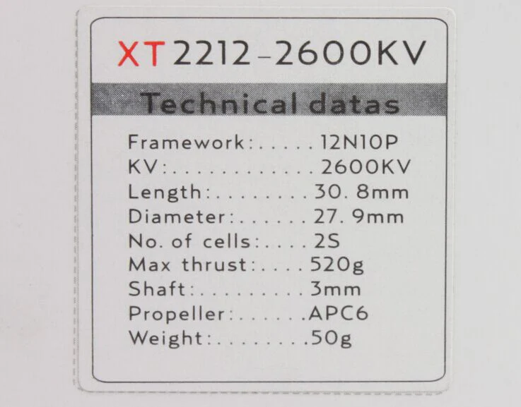 ★EMAX XT2212 980KV-1250KV-1370KV Motor for Aircraft Multicopter - Image 6