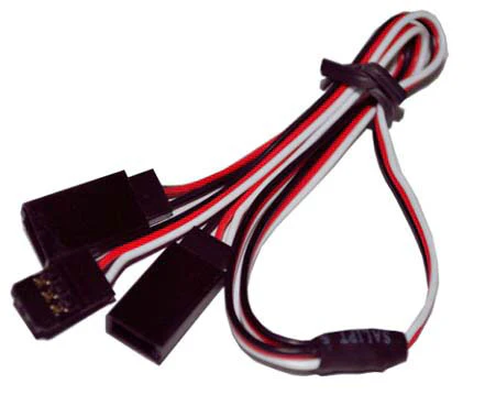 ★J-008 Futaba Straight Y lead 26AWG L=45CM