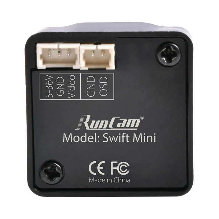 Runcam Swift Mini 600TVL DC 5 To 36V D-WDR Lens 2.5mm  1-3" SONY Super HAD II CCD PAL - Image 5