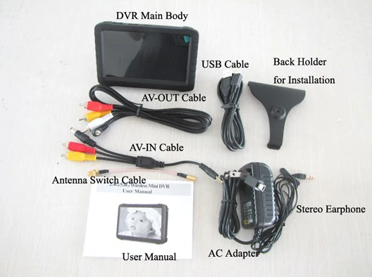 TE968H 5 Inch FPV 5.8G 8 Channels Vrx Wireless Mini DVR LCD Monitor-5.8G D EU Plug - Image 2
